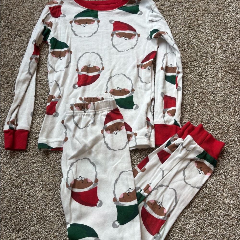 NWOT Carter's Red and Green Santa Pajama Set